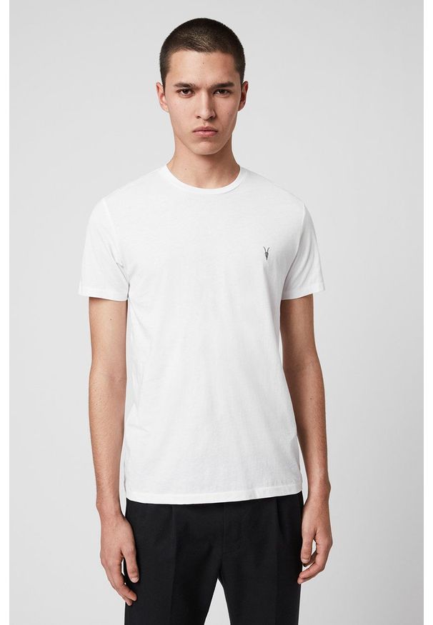 AllSaints - T-shirt Tonic SS Crew (3-pack). Okazja: na co dzień. Materiał: dzianina. Wzór: gładki. Styl: casual