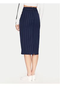 Adidas - adidas Spódnica ołówkowa Pinstripe JD2576 Granatowy Slim Fit. Kolor: niebieski. Materiał: bawełna #4