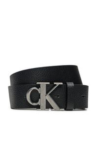 Calvin Klein Pasek Męski K50K512088 Czarny. Kolor: czarny. Materiał: skóra