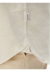 Mustang Koszula Yuma 1016469 Beżowy Regular Fit. Kolor: beżowy. Materiał: len, bawełna #7