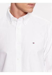 TOMMY HILFIGER - Tommy Hilfiger Koszula MW0MW32868 Biały Slim Fit. Kolor: biały. Materiał: bawełna #4