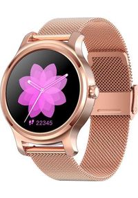 Smartwatch Roneberg HR2 Różowe złoto (HR2 P). Rodzaj zegarka: smartwatch. Kolor: różowy, złoty, wielokolorowy #1