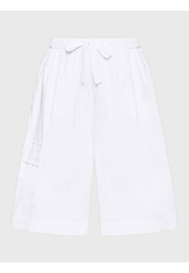 Deha Bermudy D83075 Biały Relaxed Fit. Kolor: biały. Materiał: bawełna