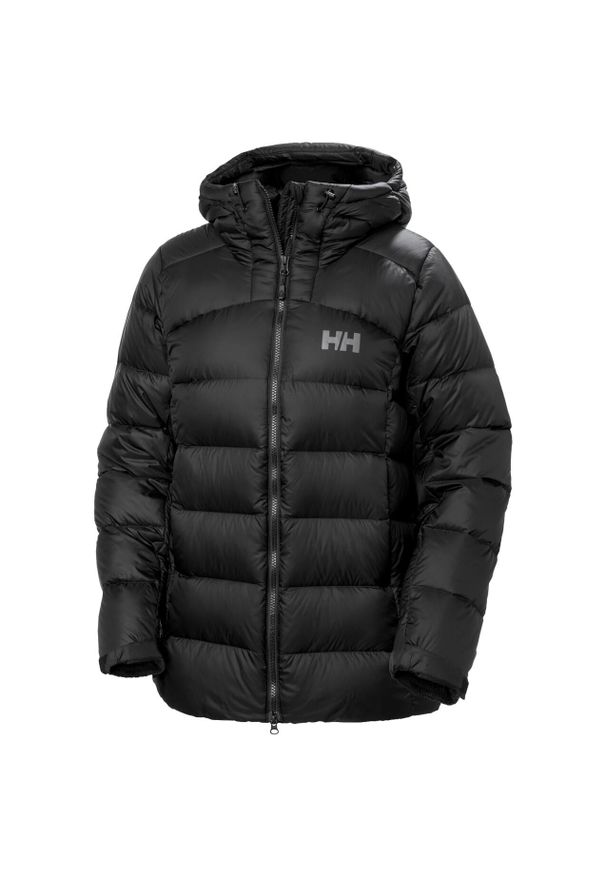 Damska kurtka z kapturem Helly Hansen Glacier Down. Typ kołnierza: kaptur. Kolor: czarny. Materiał: puch. Sezon: zima