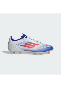 Adidas - Buty F50 League FG/MG. Kolor: czerwony, niebieski, wielokolorowy, biały. Materiał: materiał. Sport: piłka nożna