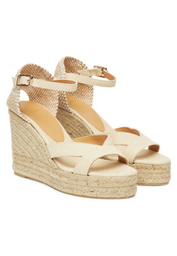 Castañer Espadryle Bruna/8ED/001025761 Beżowy. Kolor: beżowy. Materiał: materiał