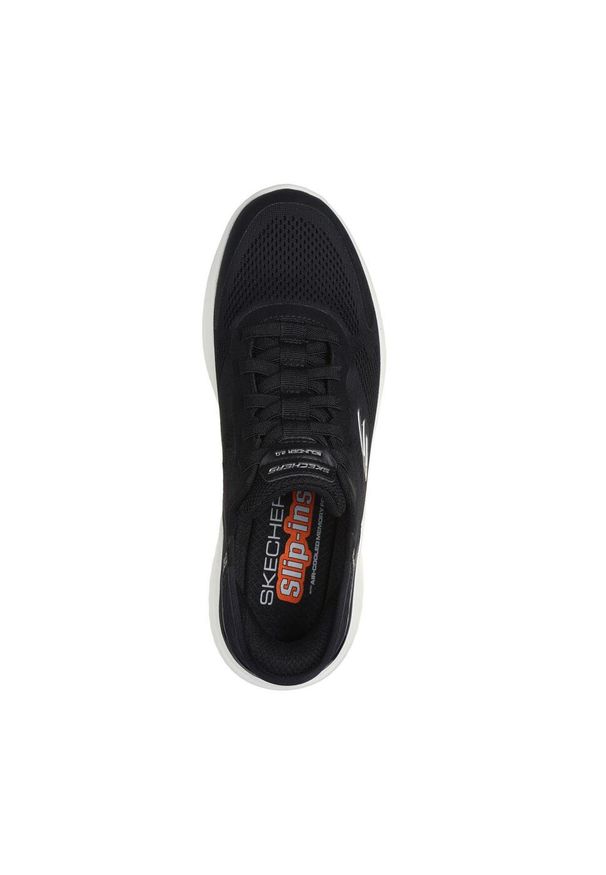 skechers - Męskie BOUNDER 2.0 EMERGED Slip-On Czarny / Biały. Zapięcie: bez zapięcia. Kolor: biały, czarny, wielokolorowy. Materiał: poliester, materiał. Sport: turystyka piesza