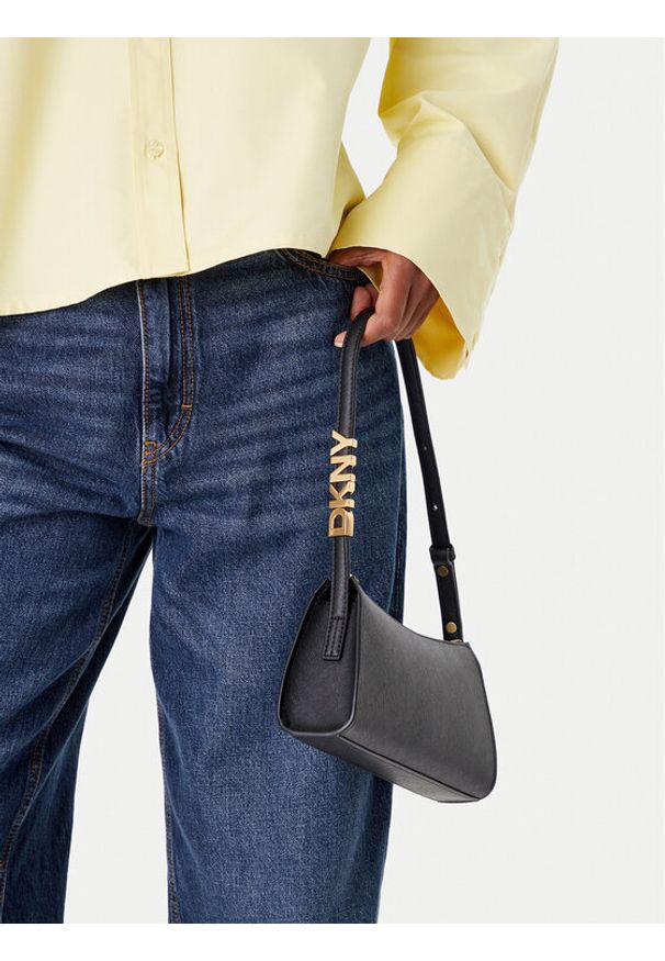 DKNY Torebka Avril R433YG57 Czarny. Kolor: czarny. Materiał: skórzane