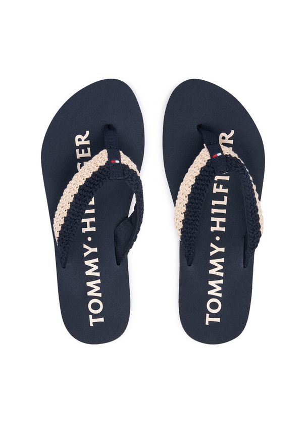 TOMMY HILFIGER - Japonki Tommy Hilfiger. Kolor: niebieski