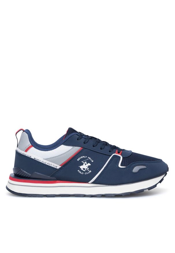 Sneakersy Beverly Hills Polo Club. Kolor: niebieski