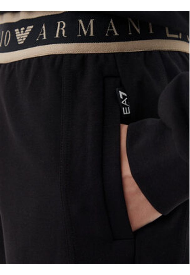 EA7 Emporio Armani Szorty sportowe 7W000280 AF12501 UC001 Czarny Regular Fit. Kolor: czarny. Materiał: syntetyk