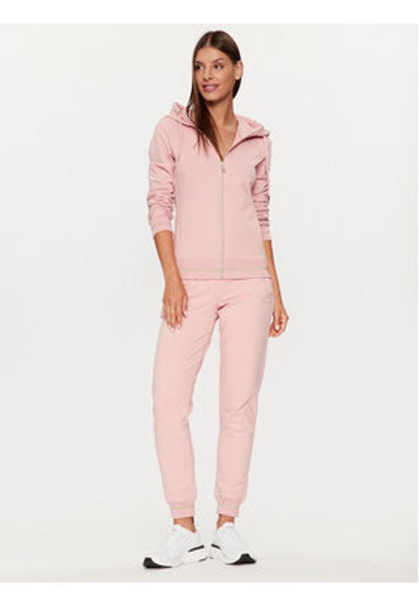 EA7 Emporio Armani Spodnie dresowe 8NTP67 TJCQZ 1418 Różowy Regular Fit. Kolor: różowy. Materiał: bawełna