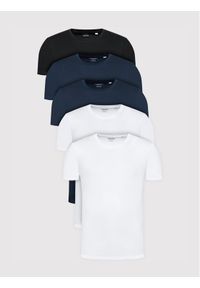 Jack & Jones Komplet 5 t-shirtów Organic Basic 12191190 Kolorowy Regular Fit. Materiał: bawełna. Wzór: kolorowy