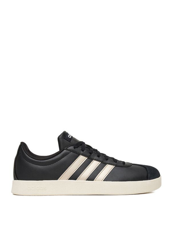 Adidas - adidas Sneakersy VL COURT BASE JQ3047 WB Czarny. Kolor: czarny. Materiał: skóra