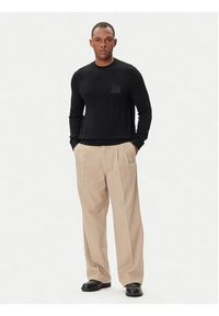 Armani Exchange Sweter XM001329 AF11982 UC001 Czarny Regular Fit. Kolor: czarny. Materiał: wełna #4