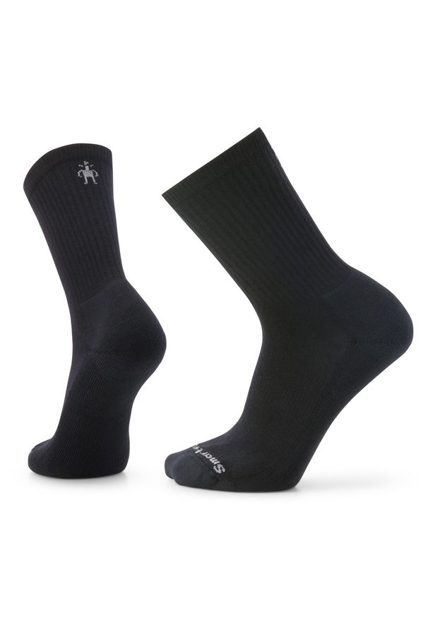 Skarpety Trekkingowe męskie Smartwool Everyday Solid Rib Crew Socks. Kolor: czarny. Materiał: wełna. Sport: turystyka piesza