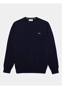 Lacoste Sweter AH1985-166 Granatowy Regular Fit. Kolor: niebieski. Materiał: bawełna #5