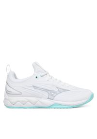 Buty halowe Mizuno. Kolor: biały. Model: Mizuno Wave