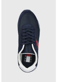 Tommy Jeans sneakersy kolor granatowy. Nosek buta: okrągły. Zapięcie: sznurówki. Kolor: niebieski. Materiał: poliester, guma #5