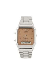 Casio Zegarek Vintage AQ-230A-4AMQYES Srebrny. Kolor: srebrny. Styl: vintage #3