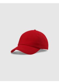 4f - 4F Czapka z daszkiem strapback uniseks - czerwona S/M. Kolor: czerwony. Materiał: bawełna, materiał. Sezon: lato. Styl: sportowy