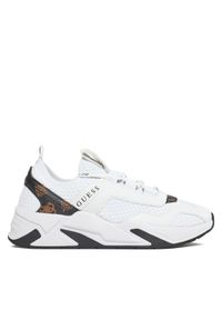 Guess Sneakersy Geniver2 FLPGE2 FAL12 Biały. Kolor: biały. Materiał: skóra