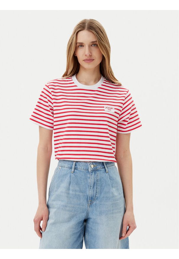 JOOP! Jeans T-Shirt Teele 30046131 Czerwony Regular Fit. Kolor: czerwony. Materiał: bawełna