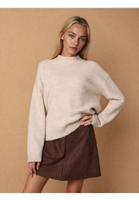 Sinsay - Sweter basic - kremowy. Kolor: kremowy