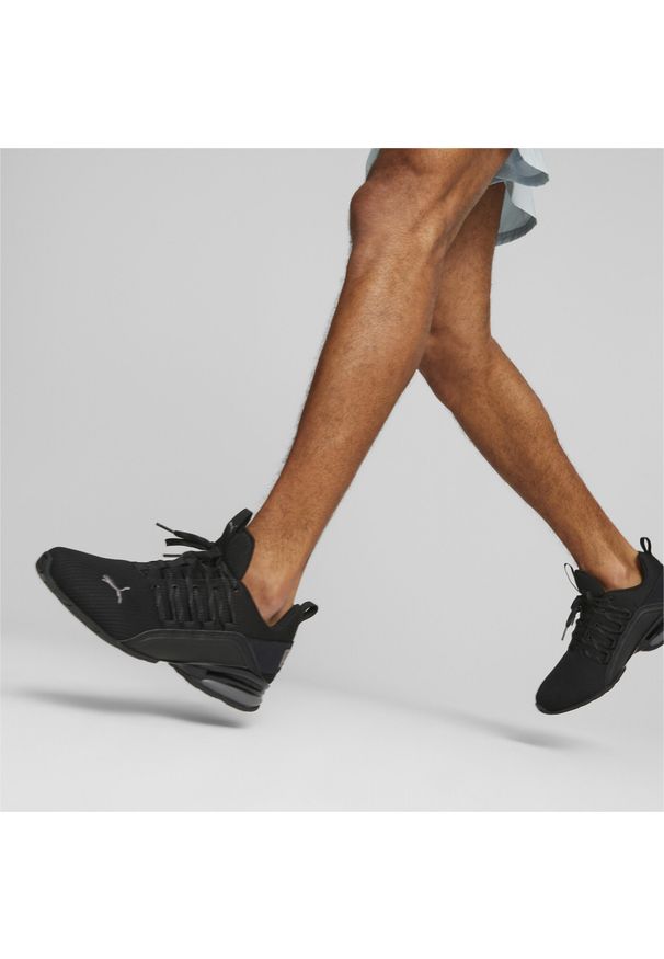 Puma - Buty do biegania męskie PUMA Axelion Refresh. Zapięcie: sznurówki. Kolor: szary, fioletowy, wielokolorowy. Szerokość cholewki: normalna. Sport: bieganie