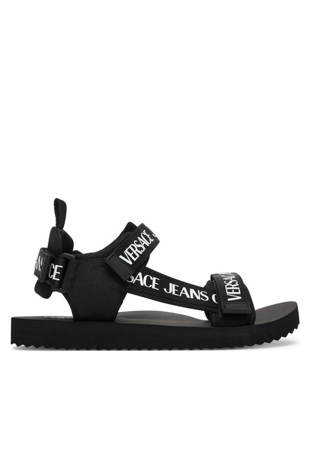 Versace Jeans Couture Sandały 80YA3S7B ZS630 Czarny. Kolor: czarny. Materiał: materiał