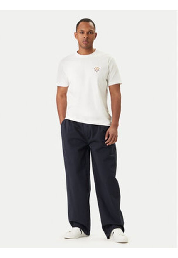 Guess Jeans Spodnie materiałowe M6RB59 WGCV1 Granatowy Relaxed Fit. Kolor: niebieski. Materiał: bawełna