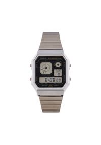 Casio Zegarek A130WE-1AEF Srebrny. Kolor: srebrny