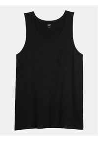 GAP - Gap Tank top 545873-00 Czarny Regular Fit. Kolor: czarny. Materiał: bawełna