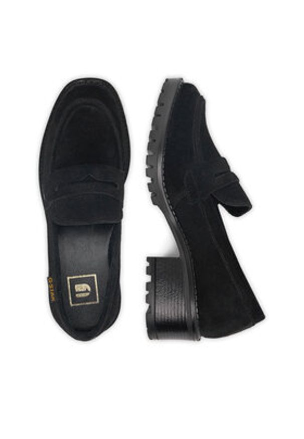 G-Star RAW - G-Star Raw Loafersy WI34-JANELLE-01 Czarny. Kolor: czarny. Materiał: skóra, zamsz