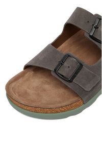 Rieker Klapki CEO-21190-45 Szary. Kolor: szary. Materiał: skóra, nubuk #2