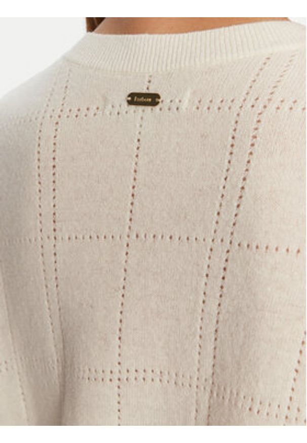 Barbour Kardigan Blakely lyLKN1663WH71 Écru. Materiał: wełna