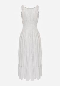 Renee - Biała Sukienka Kilroy. Kolor: biały. Długość rękawa: bez rękawów. Sezon: lato. Typ sukienki: rozkloszowane. Styl: boho. Długość: maxi #3