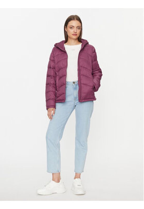 Vila Kurtka przejściowa Sibiria 14087609 Fioletowy Regular Fit. Kolor: fioletowy. Materiał: syntetyk