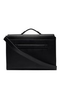 Calvin Klein Torba na laptopa Iconic Plaque Laptop Bag K50K511651 Czarny. Kolor: czarny. Materiał: skóra