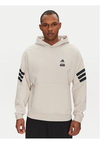 Adidas - adidas Bluza Star Wars The Mandalorian™ JI5719 Beżowy Regular Fit. Kolor: beżowy. Materiał: bawełna. Wzór: motyw z bajki #5