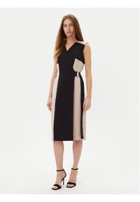 DKNY Sukienka koktajlowa DD5N1H61 Czarny Slim Fit. Kolor: czarny. Materiał: syntetyk. Styl: wizytowy
