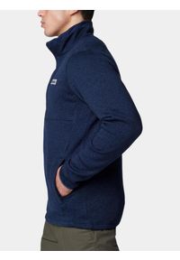 columbia - Bluza Polarowa Męska Columbia Sweater Weather. Typ kołnierza: polo. Kolor: niebieski. Materiał: polar. Sport: turystyka piesza