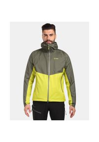 Męska kurtka typu hardshell Kilpi HURRICANE-M. Kolor: zielony. Materiał: nylon. Sport: bieganie #1