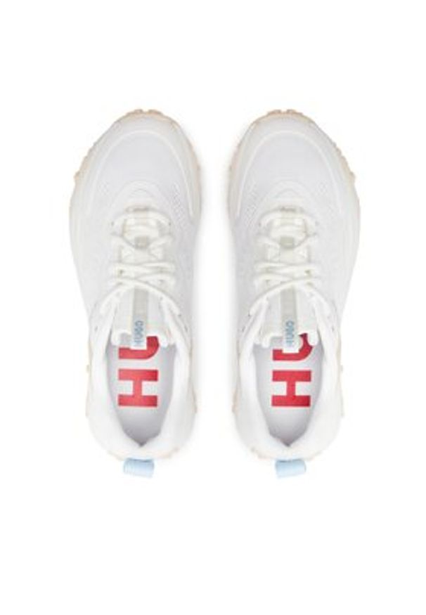 Hugo Sneakersy 50516928 Beżowy. Kolor: beżowy. Materiał: skóra