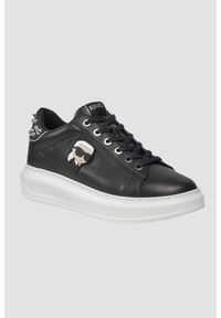 Karl Lagerfeld - KARL LAGERFELD Czarne sneakersy Kapri Nft Stud Tab, Rozmiar 37. Kolor: czarny #3