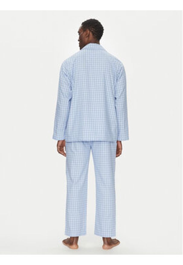 Polo Ralph Lauren Piżama 714899627011 Błękitny Regular Fit. Kolor: niebieski. Materiał: bawełna