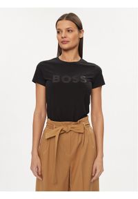 BOSS - Boss T-Shirt Eventsa4 50508498 Czarny Regular Fit. Kolor: czarny. Materiał: bawełna