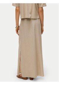 Vero Moda Spódnica maxi Mymilo 10321622 Beżowy Regular Fit. Kolor: beżowy. Materiał: len #5