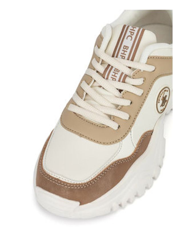 Beverly Hills Polo Club Sneakersy WFA3160-1 Beżowy. Kolor: beżowy. Materiał: skóra