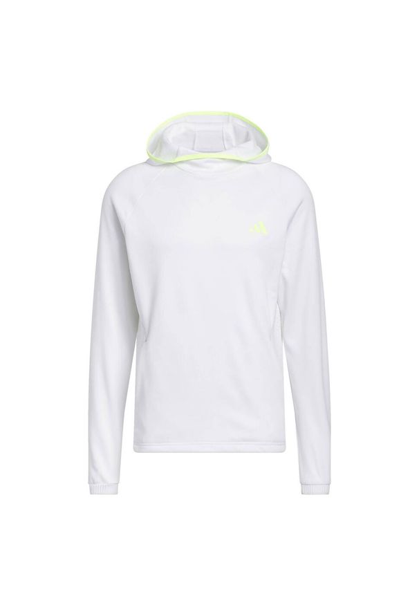 Adidas - Bluza z kapturem COLD.RDY. Typ kołnierza: kaptur. Kolor: biały. Materiał: materiał. Sport: golf